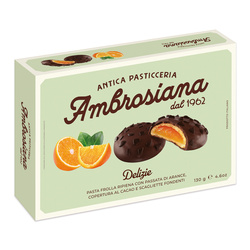 Ambrosiana Delizie all'Arancia - włoskie ciasteczka z nadzieniem pomarańczowym 130g