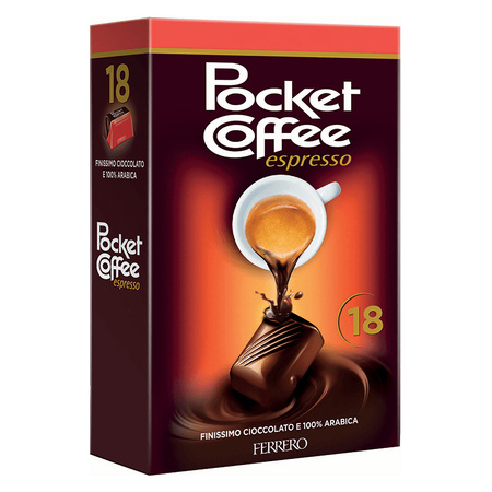 Ferrero Pocket Coffee Espresso - włoskie praliny czekoladowe z płynną kawą 225g