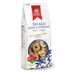 Fiore di Puglia Taralli Mediterraneo - apulijskie taralli o smaku pomidora i oregano 250g