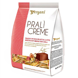 Vergani Prali Creme Nocciola - włoskie praliny czekoladowe z kremem orzechowym 95g