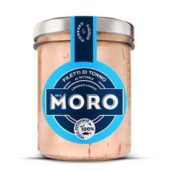 Moro Filetti di Tonno al Naturale - filety z tuńczyka w zalewie naturalnej 190g