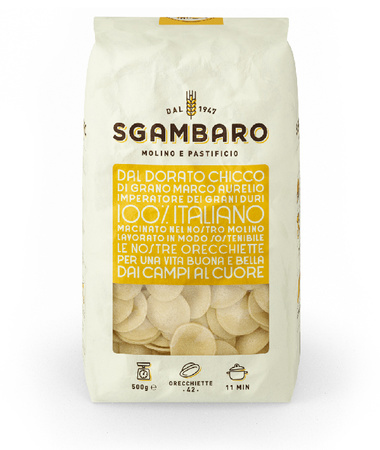 Sgambaro Orecchiette n.42 - włoski makaron 500g