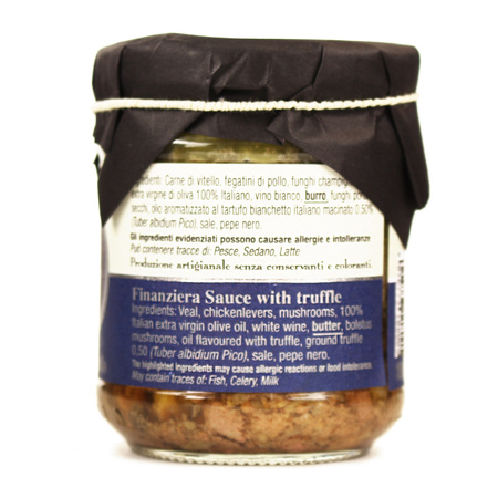 Caccia e Corte Sugo Finanziera al Tartufo - toskański biały sos z truflami 180g