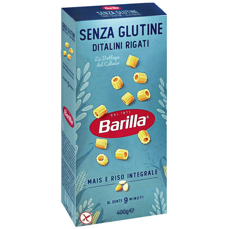 Barilla Ditalini Rigati senza glutine - makaron bezglutenowy 400g