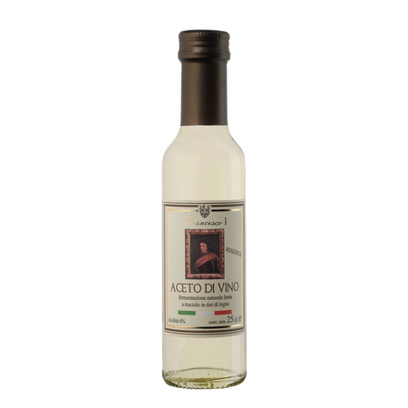 Del Duca Aceto di Vino Bianco Riserva - włoski biały ocet winny 250ml