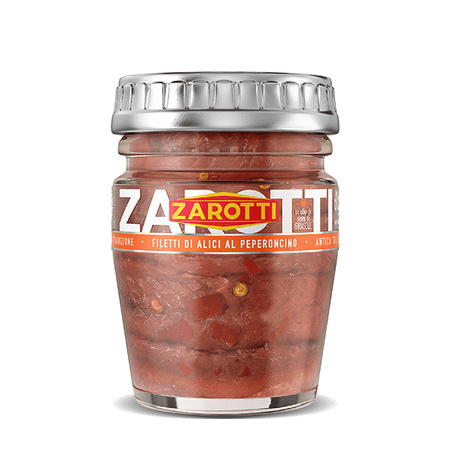 Zarotti Filetti di Alici con Peperoncino - filety anchois z chili w oleju słonecznikowym 60g