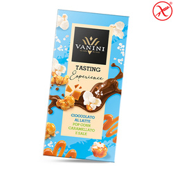 Vanini Cioccolato Popcorn Caramellato e Sale - czekolada mleczna z karmelem 75g
