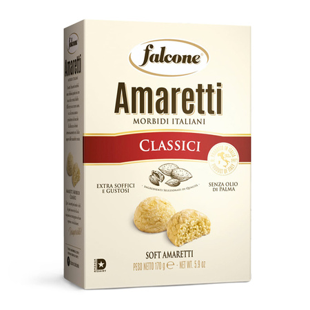 Falcone Amaretti Classici - miękkie ciasteczka migdałowe 170g