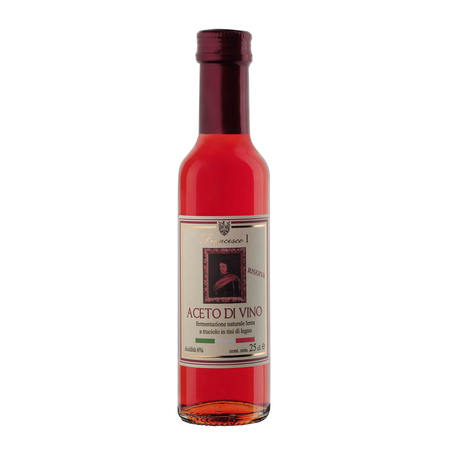 Del Duca Aceto di Vino Rosso Riserva - włoski czerwony ocet winny 250ml