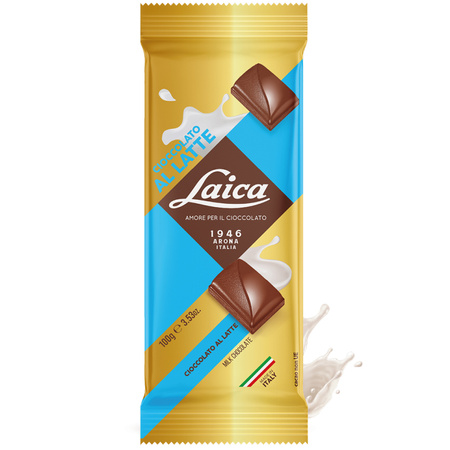 Laica Cioccolato al Latte - włoska czekolada mleczna 100g