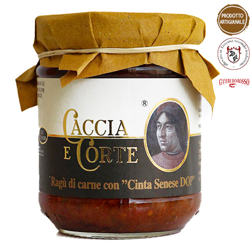 Caccia e Corte Ragù di Cinta Senese DOP - sos z toskańskiej wieprzowiny 180g