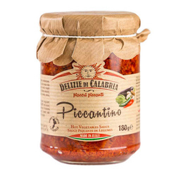 Delizie di Calabria Piccantino - ostra salsa warzywna z kalabryjską papryczką chili 180g