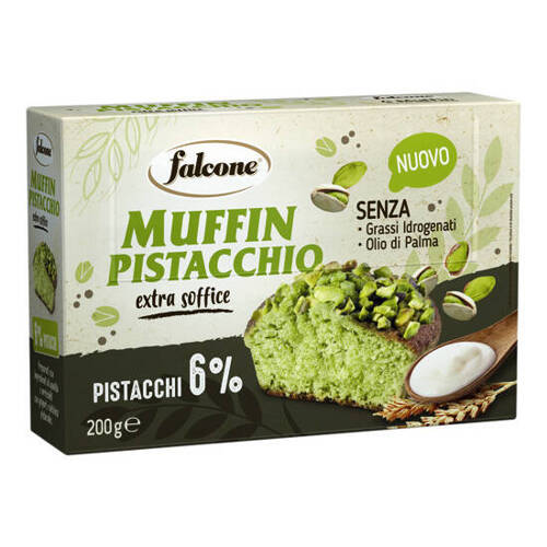 Falcone Muffin Pistacchio - włoskie jogurtowe babeczki pistacjowe 4x50g