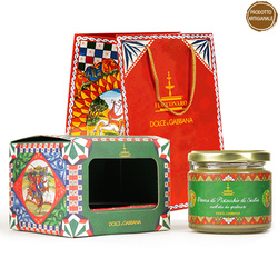 Fiasconaro Dolce&Gabbana - słodki sycylijski krem pistacjowy w ozdobnym pudełku D&G 200g