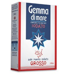 Gemma di mare Sale Marino Iodato Grosso - sól morska jodowana gruboziarnista 1000g