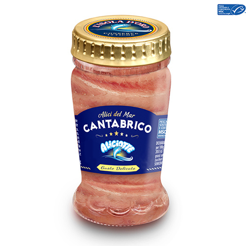 L’Isola d’Oro Alici del mar Cantabrico - filety anchois w oleju słonecznikowym 90g