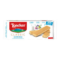 Loacker Milk - wafelki z kremem mlecznym 175g