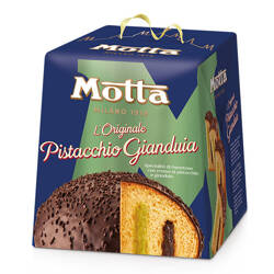 Motta Panettone Pistacchio e Gianduia - babka włoska z kremem pistacjowym i orzechowym 800g