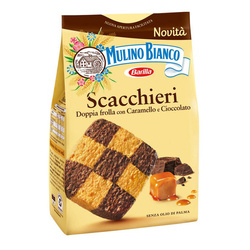 Mulino Bianco Scacchieri - włoskie ciastka czekoladowo-karmelowe 300g