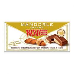 Novi Mandorle - włoska czekolada mleczna z całymi migdałami sycylijskimi 100g