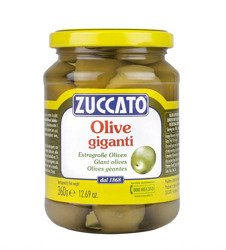 Zuccato Olive Verdi Giganti - oliwki z pestką 360g