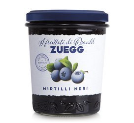 Zuegg Confettura Extra di Mirtilli Neri - dżem jagodowy z kawałkami owoców 320g