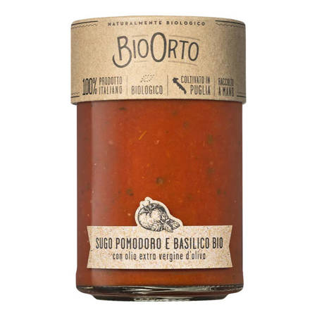 BioOrto Sugo Pomodoro e Basilico Bio - gotowy włoski sos pomidorowy z bazylią 350g