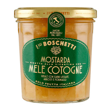 Boschetti 1891 Mostarda di Mele Cotogne Vicentina - mostarda z owoców pigwy 350g