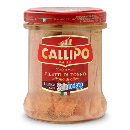 Callipo Filetti di Tonno all'Olio di Oliva - filety z tuńczyka w oliwie z oliwek 170g