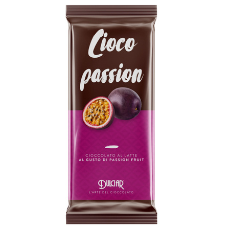 Dulciar Ciocopassion - włoska czekolada mleczna z marakują 80g