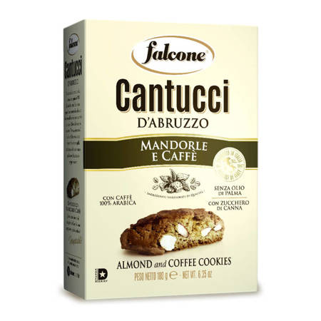 Falcone Cantucci d'Abruzzo Caffe - kruche ciastka kawowe z migdałami 180g