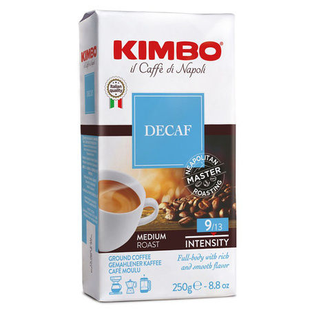 Kimbo Decaf - włoska kawa mielona bezkofeinowa 250g