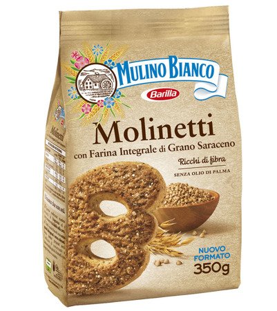 Mulino Bianco Molinetti - ciasteczka z mąki gryczanej 350g