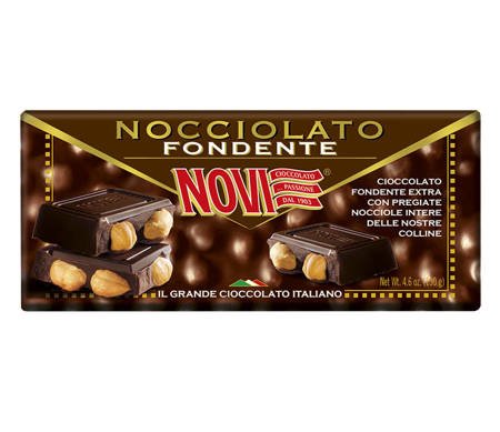 Novi Nocciolato Fondente - gorzka czekolada z całymi orzechami 130g