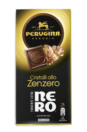 Perugina Nero - czekolada gorzka z kawałkami imbiru 85g