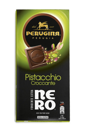 Perugina Nero - czekolada gorzka z kawałkami pistacji 85g