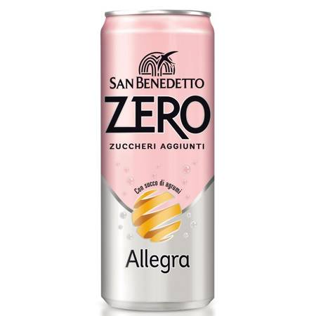 San Benedetto ZERO Allegra - gazowany napój cytrusowy bez cukru 330ml
