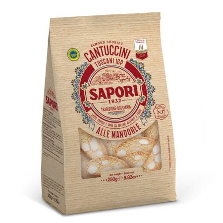 Sapori Cantuccini Toscani IGP - toskańskie ciasteczka z migdałami 250g