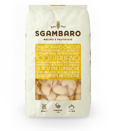 Sgambaro Lumache n.53 - włoski makaron 500g