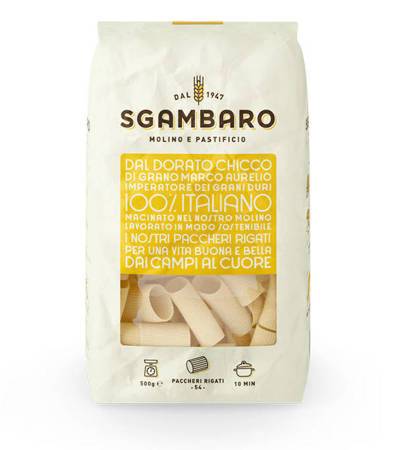 Sgambaro Paccheri Rigati n.54 - włoski makaron 500g