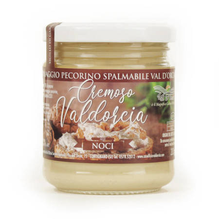 Val d'Orcia Cremoso - włoski kremowy sos z sera Pecorino i orzechów 200g