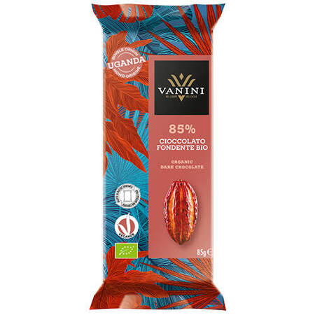 Vanini Cioccolato BIO - włoska gorzka BIO czekolada 85% kakao 85g