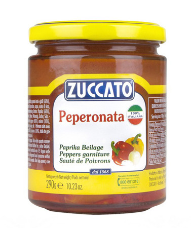 Zuccato Peperonata - krojona papryka w sosie pomidorowym 290g