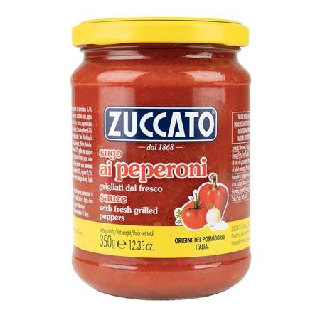 Zuccato Sugo ai Peperoni - sos pomidorowy z czerwoną papryką 350g