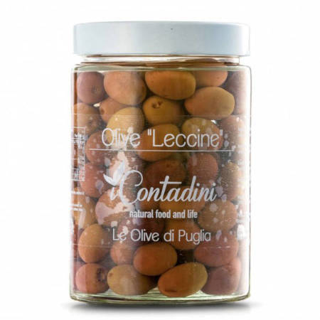 iContadini Olive Leccine - apulijskie oliwki z pestką 550g