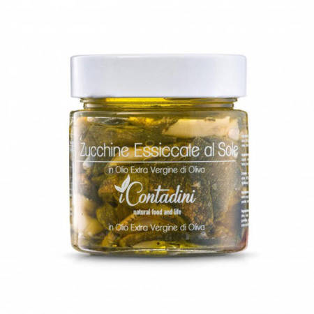 iContadini Zucchine - włoska suszona cukinia w oliwie z oliwek 230g